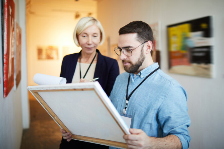 Владелец и помощник галереи могут получить доступ к своей учетной записи artmajeur и управлять ею.