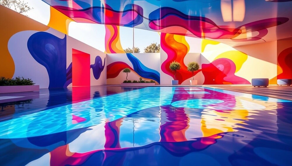 Картины бассейна Гарольда Анкарта