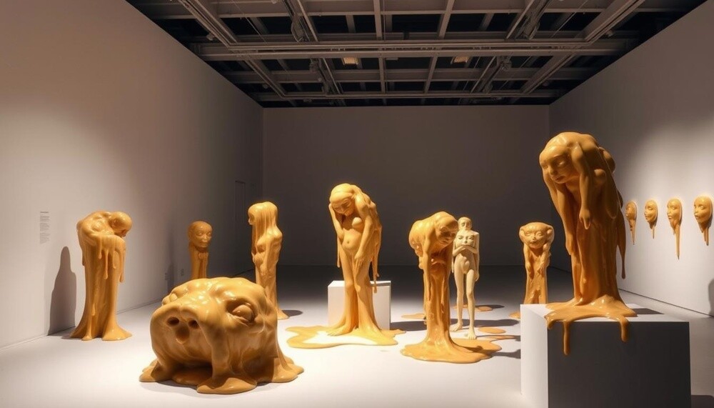 Урс Фишер, швейцарский художник, Восковые скульптуры, Массовая культура, Антиискусство, Разрушение