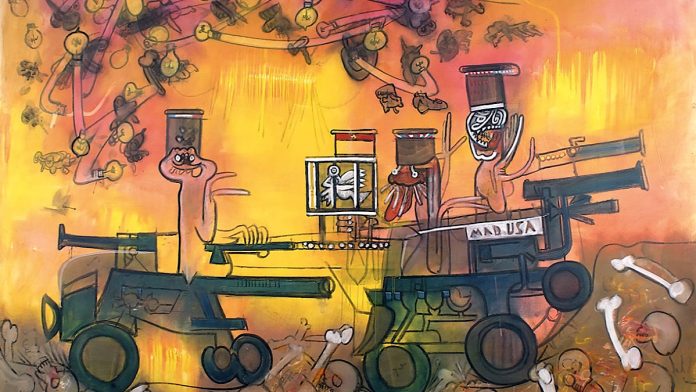 Венеция, в Ка’Пезаро (Международная галерея современного искусства) выставка чилийского мастера Роберто Матта Эчауррена