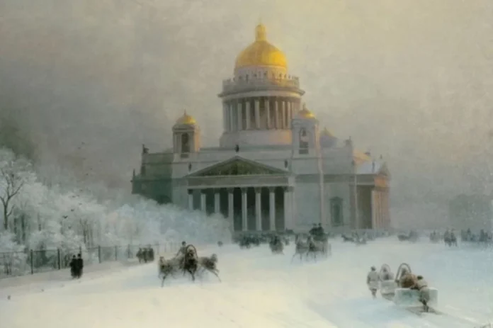 Елки Кустодиева и лес Айвазовского. Зима на картинах русских художников