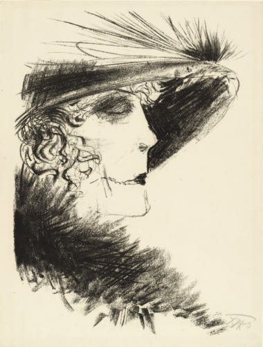 Otto Dix, Lady with Feathered Hat, 1923 | Article on ArtWizard