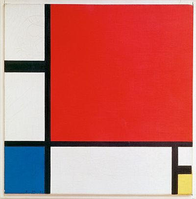 Piet Mondrian, Composition with red blue and yelow, c.1930 | Article on ArtWizard