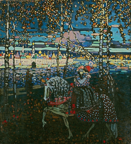 Wassily Kandinsky, Couple on Horseback 1906-07 | Article on ArtWizard